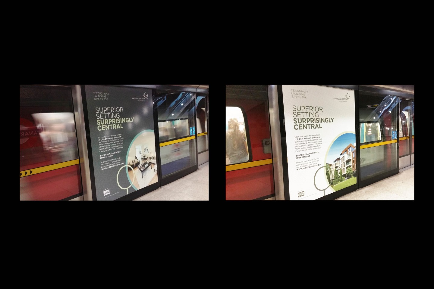 Quebec Quarter station advertising