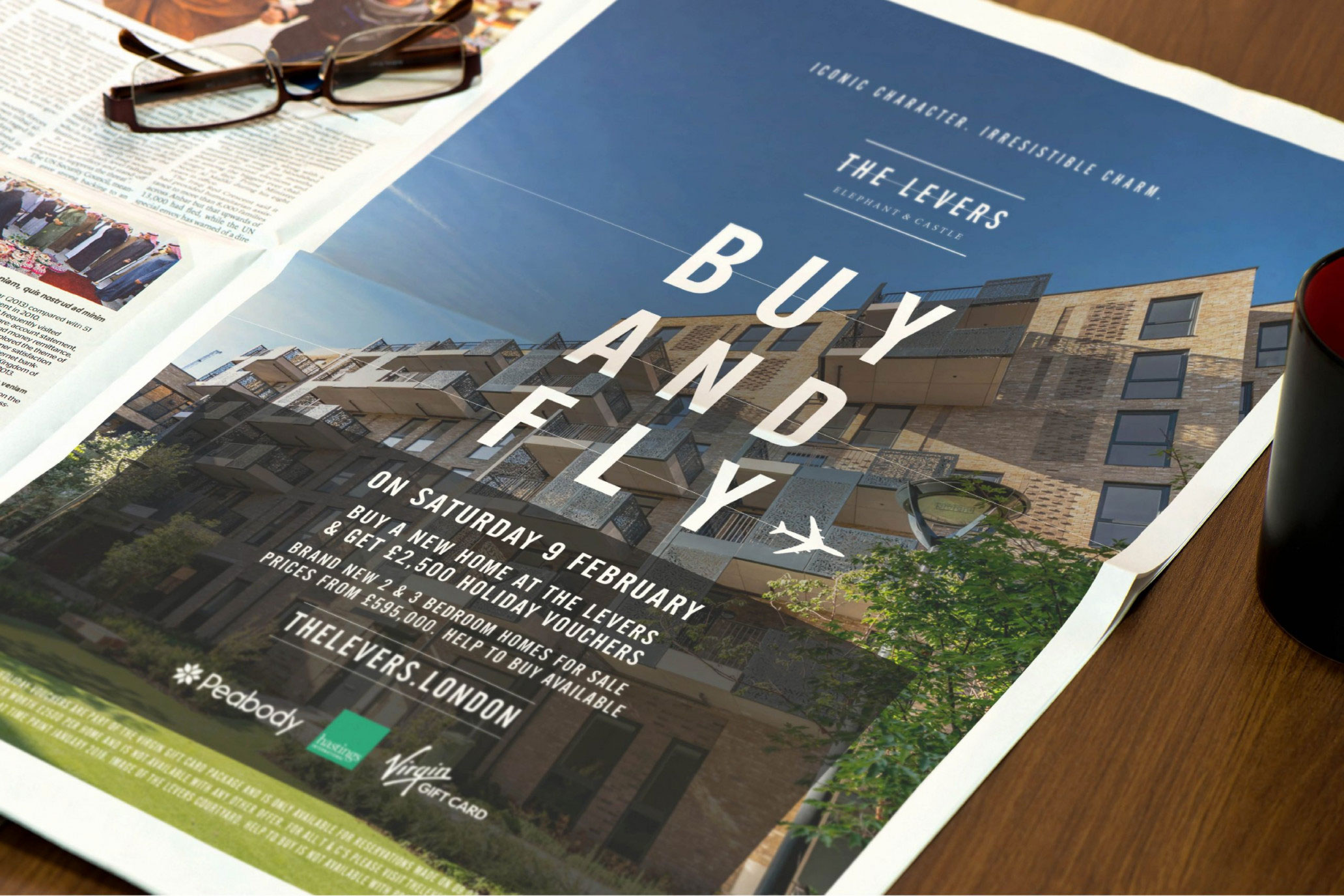 The Levers Newspaper Ad